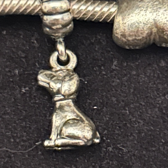 -authentic PANDORA sterling silver 925 Bracelet & 7 prices of charm - Picture 12 of 15